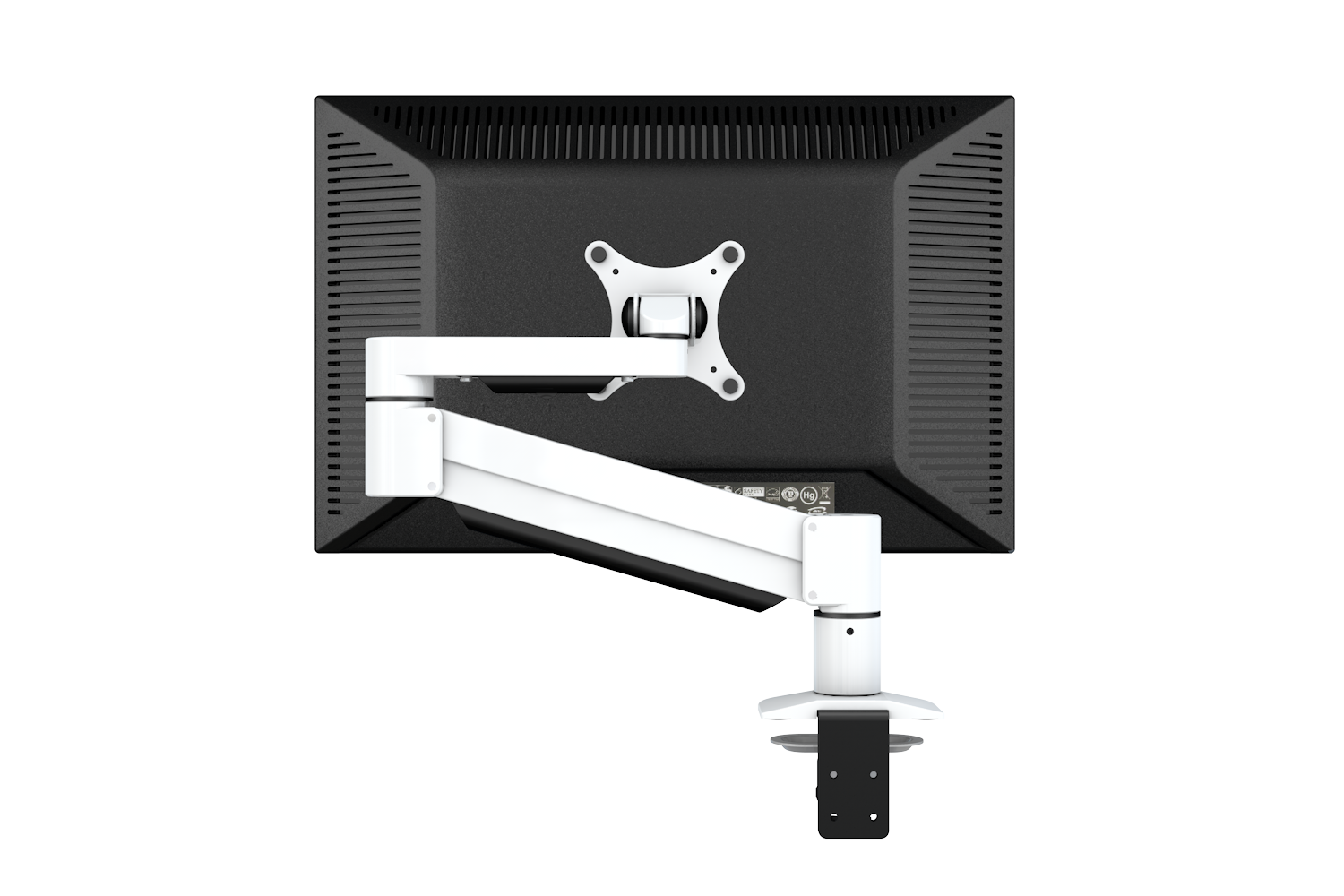 KENSON Monitor Arm med gasslift_WHITE 10044WH_G2-W_img3