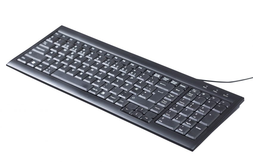 KENSON Tastatur SpaceSaver BLACK
