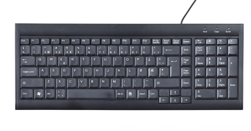 KENSON Tastatur SpaceSaver BLACK - Bilde 2