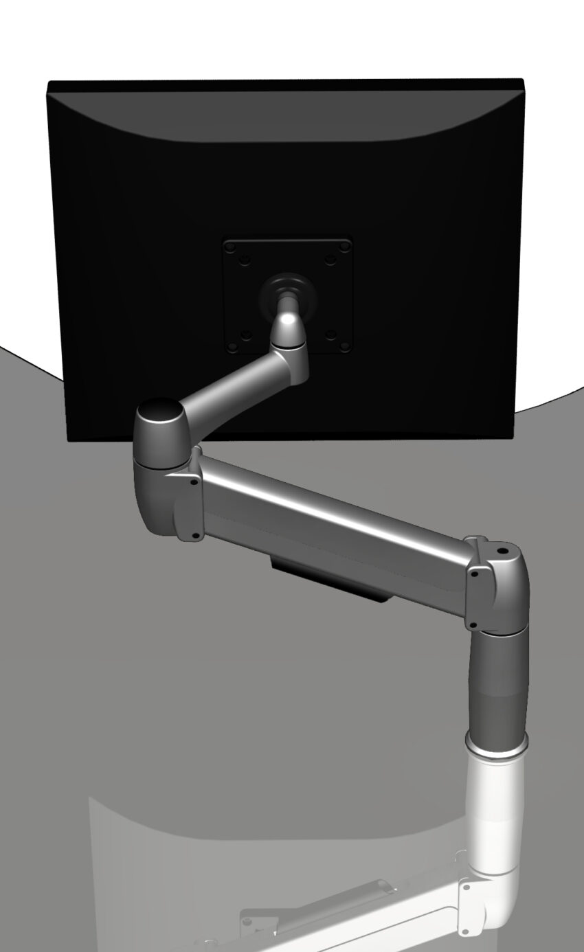 Kenson SpaceArm Pro S1 gassarm m/klemme- og gjennomgående feste, sort - Bilde 5