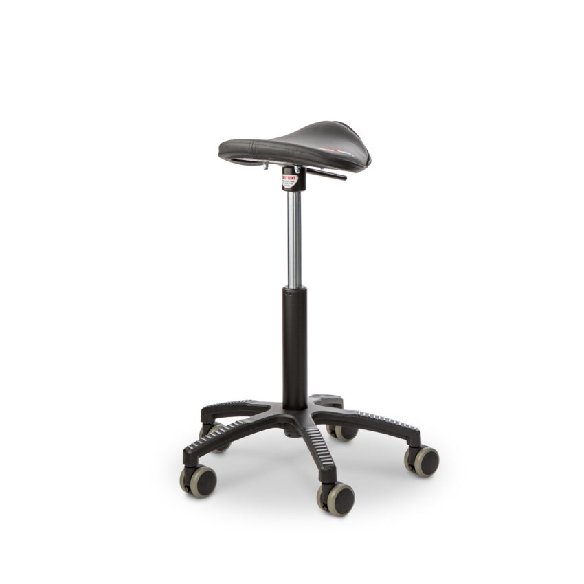 KENSON GetUpSaddle chair, black artificial leather - Bilde 3